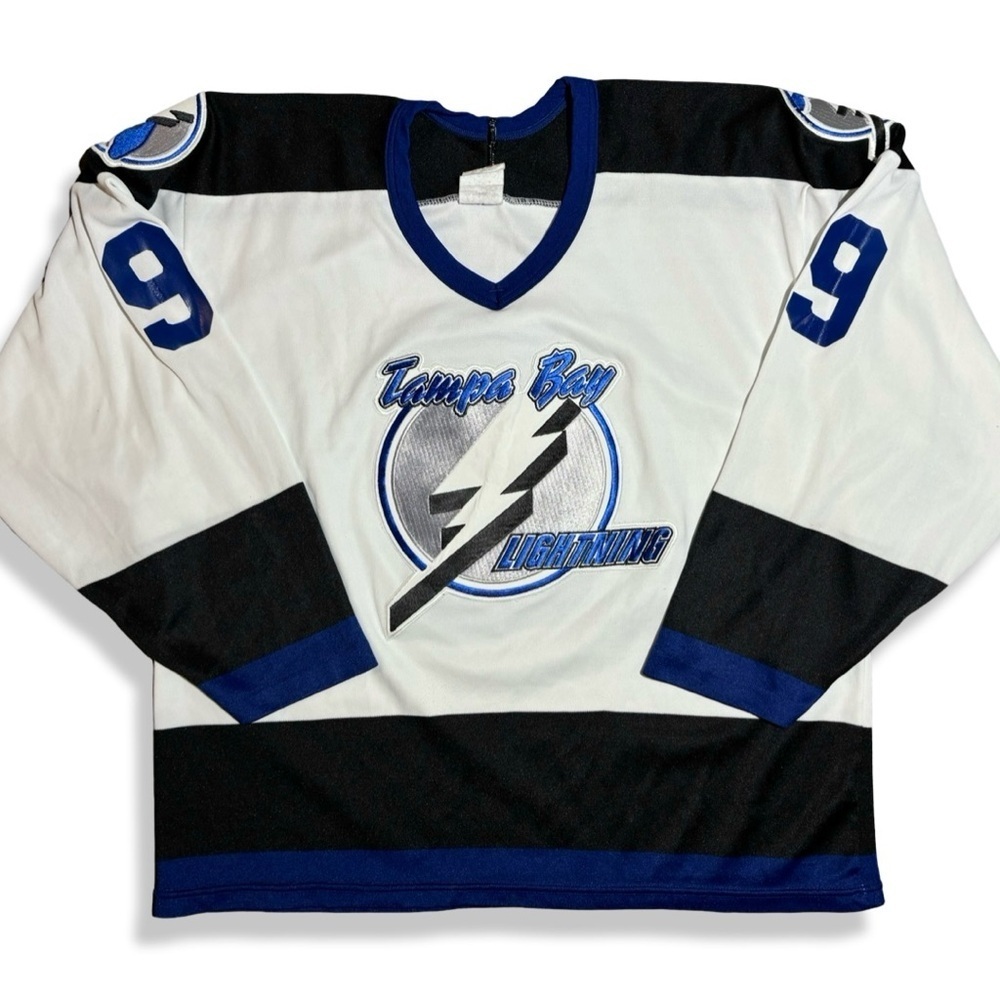 Vintage 90s CCM Tampa Bay Lighting Hockey Jersey